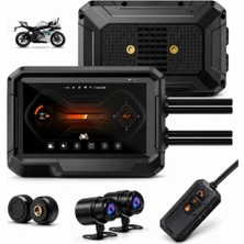 Blackbird Game Center Glr T10 Motosiklet Kamera Kayıt Cihazı - Kablosuz Carplay & Android Auto, Dual Kamera, Gps ve Tpms Desteği