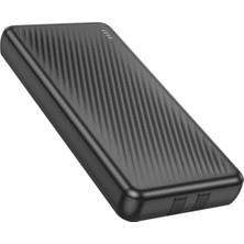 Borofone BJ57 10000 Mah Dahili Çift Kablolu (Type-C/lightning) 22.5W Pd/qc Hızlı Şarj Powerbank Siyah