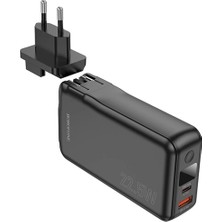 Borofone BJ39 10000MAH 22.5W Hızlı Şarjlı 2'si 1 Arada Powerbank ve Duvar Şarj Adaptörü