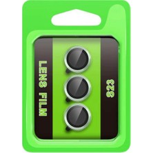 Aslanoğlu Store Galaxy S23 Raze Metal Kamera Lens - Yeşil