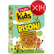 Yayla Kids Sebzeli 3 Renkli Risoni Bakliyat Makarnası 300 G X14