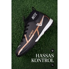 Liarca Aeroflow Velocıty Sock Siyah Hafif Yüksek Hız Maksimum Zemin Tutuş Teknolojili Çoraplı Çocuk Halı Saha Ayakkabısı