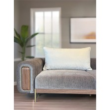 Fifty Home 2 Adet Biyeli Büyük Sırt Kırlent Kılıfı - Sırt Minder Yastık Kılıfı Fermuarlı