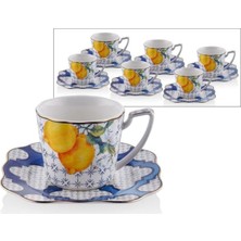 Lamedore Lemons Serisi 6 Lı Çay Fincan Seti 220 cc