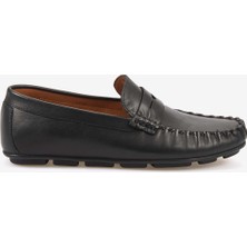 Kemal Tanca Erkek Hakiki Deri Bağcıksız Kauçuk Tabanlı Loafer A9408