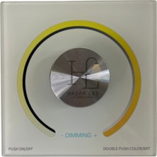 Hazar Led 5-24 Volt Cct-Tunable Anahtarlı Duvar Tipi Gömme LED Kontrol Cihazı Display Göstergeli Panel Tipi