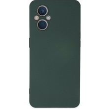 Aslanoğlu Store Reno 7 Lite Kılıf Nano Içi Kadife  - Koyu Yeşil