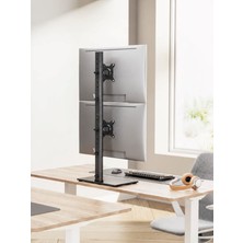 Digitus Dıgıtus 17”-34” Dikey Ikili Monitör Standı | 12KG x 2 Taşıma Kapasitesi | Vesa 75X75 / 100X100