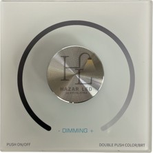 Hazar Led 5-24 Volt Dimmer Anahtarlı Duvar Tipi Gömme LED Kontrol Cihazı Display Göstergeli Panel Tipi