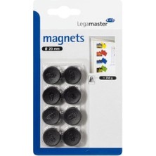 Legamaster Magnets Yazı Tahtası Mıknatısı 20 mm 8 Li Paket LM-1811 Siyah
