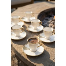 Acar KAI-09268 Blair Gold 6 Kişilik Kahve Fincanı Takımı 90 ml