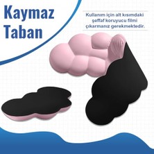 MarkEntegra Klasse Cloud Klavye ve Mouse Bilek Destek Seti, Bulut Ergopad, Kaymaz Tabanlı, Nefes Alan Kumaş, Ağrı Önleyici (Bilek Desteği Seti, Pembe)