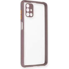 Durukar®  Samsung Galaxy M51 Kılıf Miami Şeffaf Silikon - Açık Mor