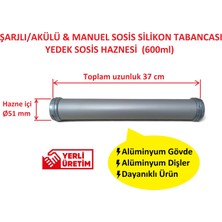 Poyraz Bioplast Sosis Silikon Tabancası Yedek Sosis Haznesi - Uzun 600ML