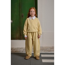 Fahhar Kids Oversize Baskılı Eşofman Takımı Sarı