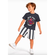 Cg Kids Örümcek Adam Spidey Erkek Çocuk Tshrit&şort Alt Üst Takım Süper Kalite