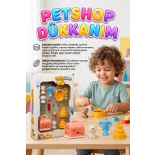 Farbu Oyuncak Petshop Dükkanım Interaktif Oyun Seti - 13 Parça Köpek Figürleri ve Aksesuar Dünyası