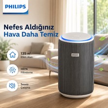 Philips 135 M² Hepa Aktif Karbon Akıllı Sensörlü Hava Temizleyici Cihaz Sessiz Koku Giderici Beyaz Oda Tipi