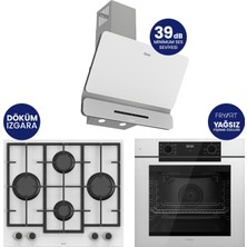 Ferre New Fryart Chef Edition Beyaz 3'lü Ankastre Set QEP63CB-LN386-D081SA