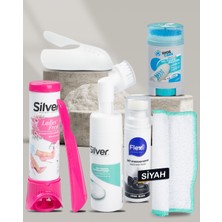 Kadın Siyah Spor Ayakkabı Bakım Seti ( Boya & Deodorant & Köpük & Jel )