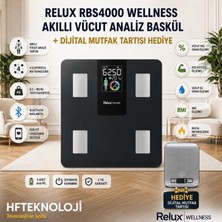 Relux RBS4000 Wellness Akıllı Vücut Analiz Baskül + Dijital Mutfak Tartısı Hediye