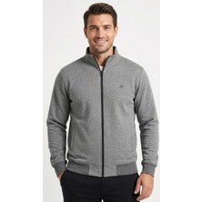 JUST WEAR ZT Oversize Rahat Kesim Çift Cepli Dik Yakalı Önü Fermuarlı