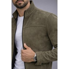 Baselco Slim Fit Dik Yaka Mevsimlik Süet Ceket