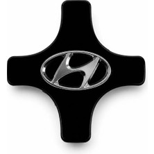 Carvian Hyundai Jant Göbek Kapağı I20 2015- 2019 Siyah ( 1 Adet )
