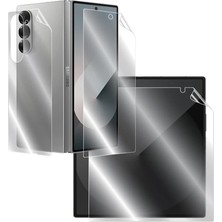 Rova Samsung Galaxy Z Fold 7 Uyumlu 2 Ön 1 Arka Body Şeffaf Ultra Koruyucu Nano Jelatin
