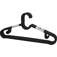 Go İthalat 10PCS Plastik - Antrasit Gri Elbise Askısı (5582)