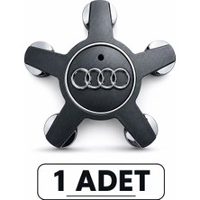 Carvian Audi Uyumlu Jant Göbeği Ahtapot Jant Göbeği Audi 5 Kol Jant Göbeği ( 1 Adet Gönderilir-Füme)
