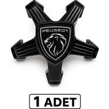 Gülcan Auto Peugeot Jant Göbeği Ahtapot 5 Bijon Sıyah 4 Adet (308 408 508 3008 5008) 1ADET