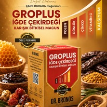 Çare Burada Dr. Bronos - Groplus Iğde Çekirdeği Karışık Bitkisel Macun 240 gr (Polen & Günlük & Çinko & Kalsiyum)