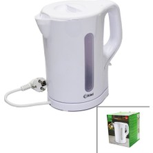 Go İthalat Plastik  Kettle Su Isıtıcısı  Beyaz  1.7lt  2000W Otomatik Kapanma - 360° Gövde - Kablo Saklama KK-3304 (5582)