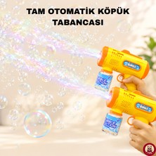 Giffy Oyuncak Işıklı Otomatik Köpük Tabancası Bubble Gun 5000+ Köpük