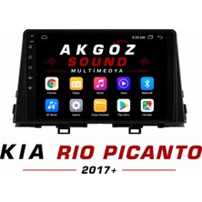 GÖZA-X Kıa Rıo Pıcanto 2017+ Multimedya Çerçevesi 9 Inç Soketleri Içinde