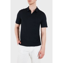 Jacob Cohen Yün ve Kaşmir Karışımlı Regular Fit Polo Yaka T Shirt Erkek Polo 80031 082 M4564 Rw Y99