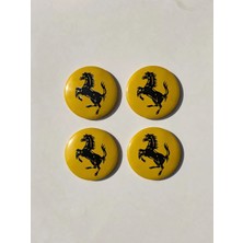 Gülcan Auto Ferrari Jant Göbek Arma/etiket 4 Adet