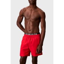 Calvin Klein Logolu Mayo Şortu LV00N610153T5 Erkek Deniz Şortu LV00N61015 3t5