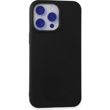 Durukar®  iPhone 15 Pro Max Kılıf Nano Içi Kadife Silikon - Siyah