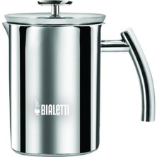 Bialetti - Süt Köpürtücü - 330ML - Paslanmaz Çelik Gövde ve Kapak - Çift Diskli Çırpıcı Kapak - Tüm Ocak Türleri Için Uygun (Indüksiyon Dahil) - Bulaşık Makinesinde Yıkanabilir