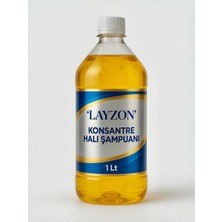 Layzon Konsantre Halı Şampuanı 1 L / Kostik Solvent Asit Içermez / Profesyonel Leke Çıkarıcı