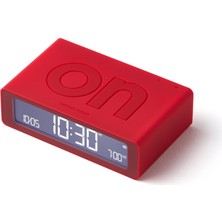 Lexon Flip Mini Şarj Edilebilir Alarm Saat Açık Kırmızı