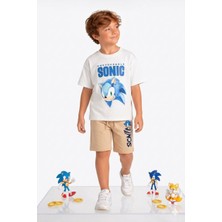 Cg Kids Sonic Erkek Çocuk Tshirt & Şort Alt Üst Takım Süper Kalite