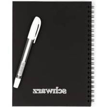 A5 Çizgisiz Spiralli Defter, Premium Kalite, Beyaz Jel Kalem Hediye