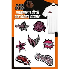 Ütü ile Yapışan Dokuma Seti - Patch Yama Girl Modeli