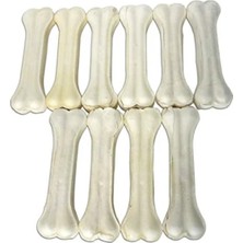 Sütlü Deri Kemik - 16 Cm, 10'lu Paket