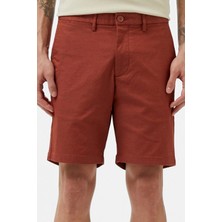 Lacoste Men's Slim Fit Bermuda Shorts Erkek Dar Kesim Pamuklu Bermuda Şort Kahverengi