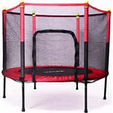 Fileli  Boy Trambolin 140 cm Çap Kırmızı