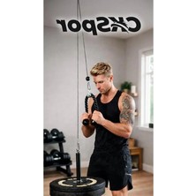 Tek Makara Fitness Seti, Lat Pulldown ve Triceps Çalışma Istasyonu